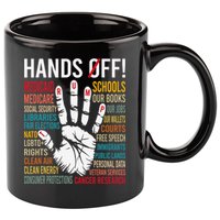 Resist Hands Off Protest 11oz C Handle Ceramic Mug