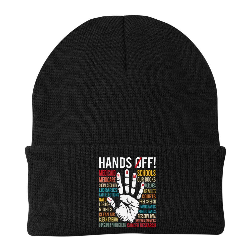 Resist Hands Off Protest Beanie