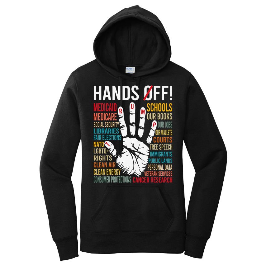 Resist Hands Off Protest Women's Pullover Hoodie