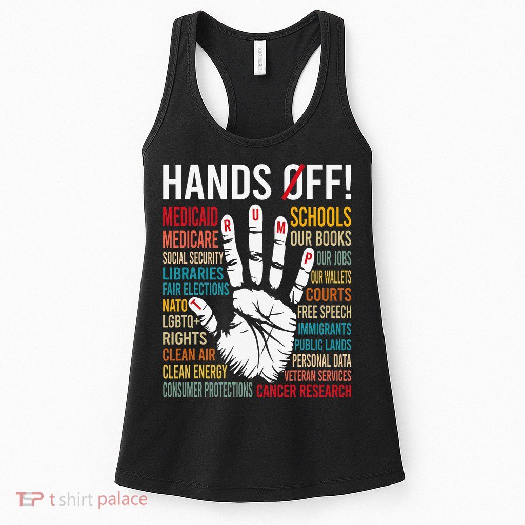 Resist Hands Off Protest Womens Tank Top