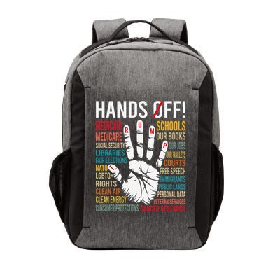 Resist Hands Off Protest Vector Backpack