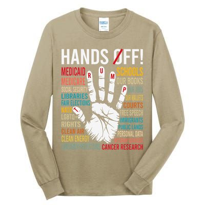 Resist Hands Off Protest Tall Long Sleeve T-Shirt