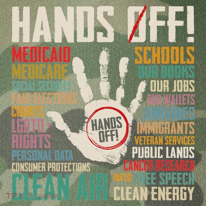 Retro Hands Off Protest Social Security And Medicare Protest Legacy Tie Dye Trucker Hat