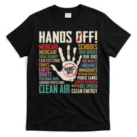 Retro Hands Off Protest Social Security And Medicare Protest T-Shirt