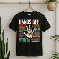 Retro Hands Off Protest Social Security And Medicare Protest T-Shirt