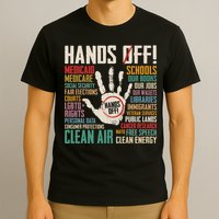 Retro Hands Off Protest Social Security And Medicare Protest T-Shirt