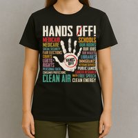 Retro Hands Off Protest Social Security And Medicare Protest T-Shirt