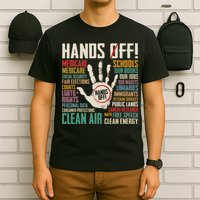 Retro Hands Off Protest Social Security And Medicare Protest T-Shirt