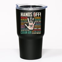 Retro Hands Off Protest Social Security And Medicare Protest Tumbler