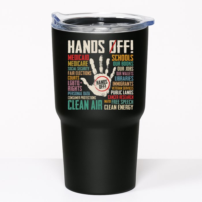 Retro Hands Off Protest Social Security And Medicare Protest Tumbler