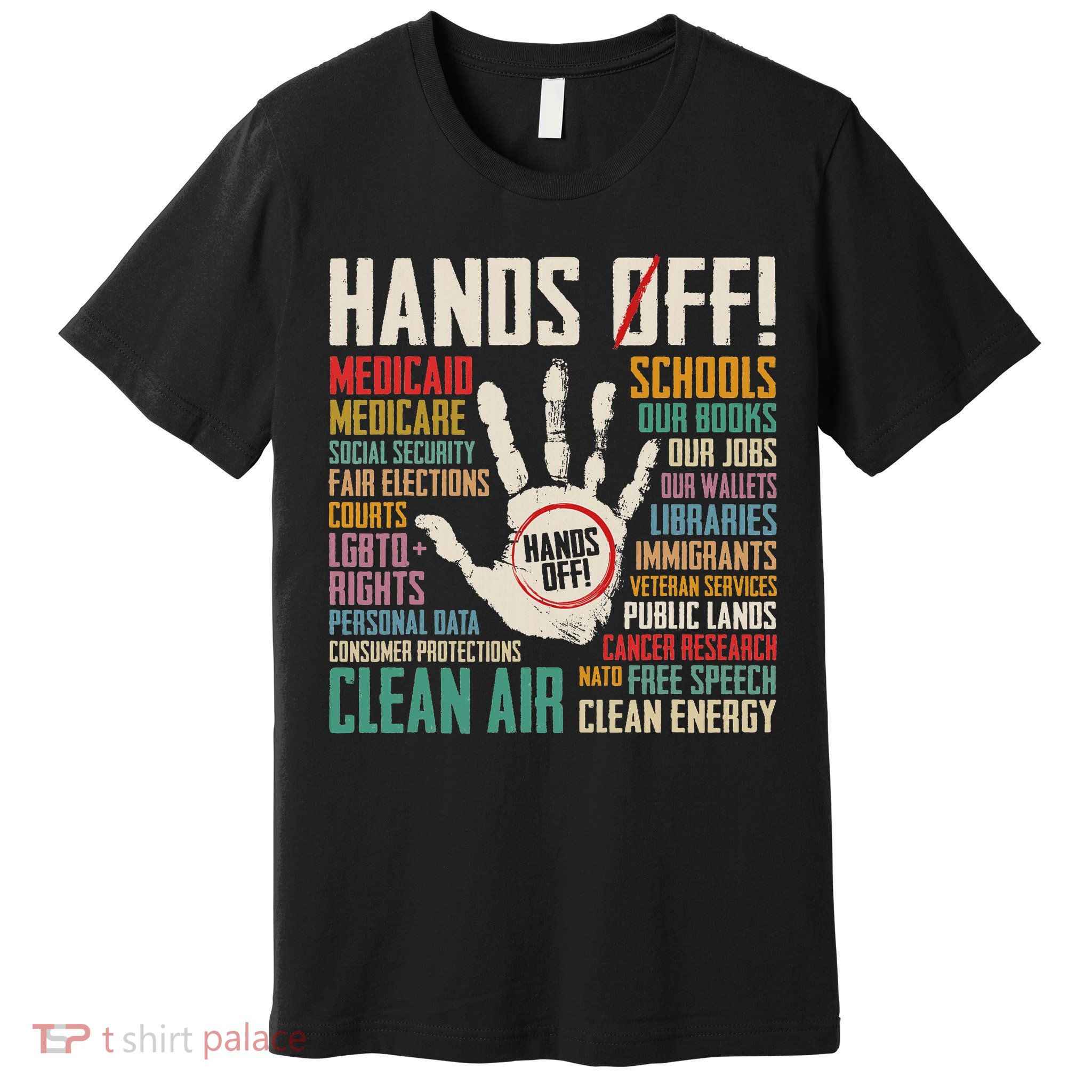 Retro Hands Off Protest Social Security And Medicare Protest Premium T-Shirt