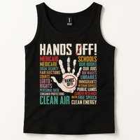 Retro Hands Off Protest Social Security And Medicare Protest Tank Top