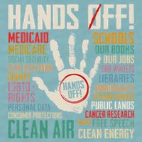 Retro Hands Off Protest Social Security And Medicare Protest Sueded Cloud Jersey T-Shirt