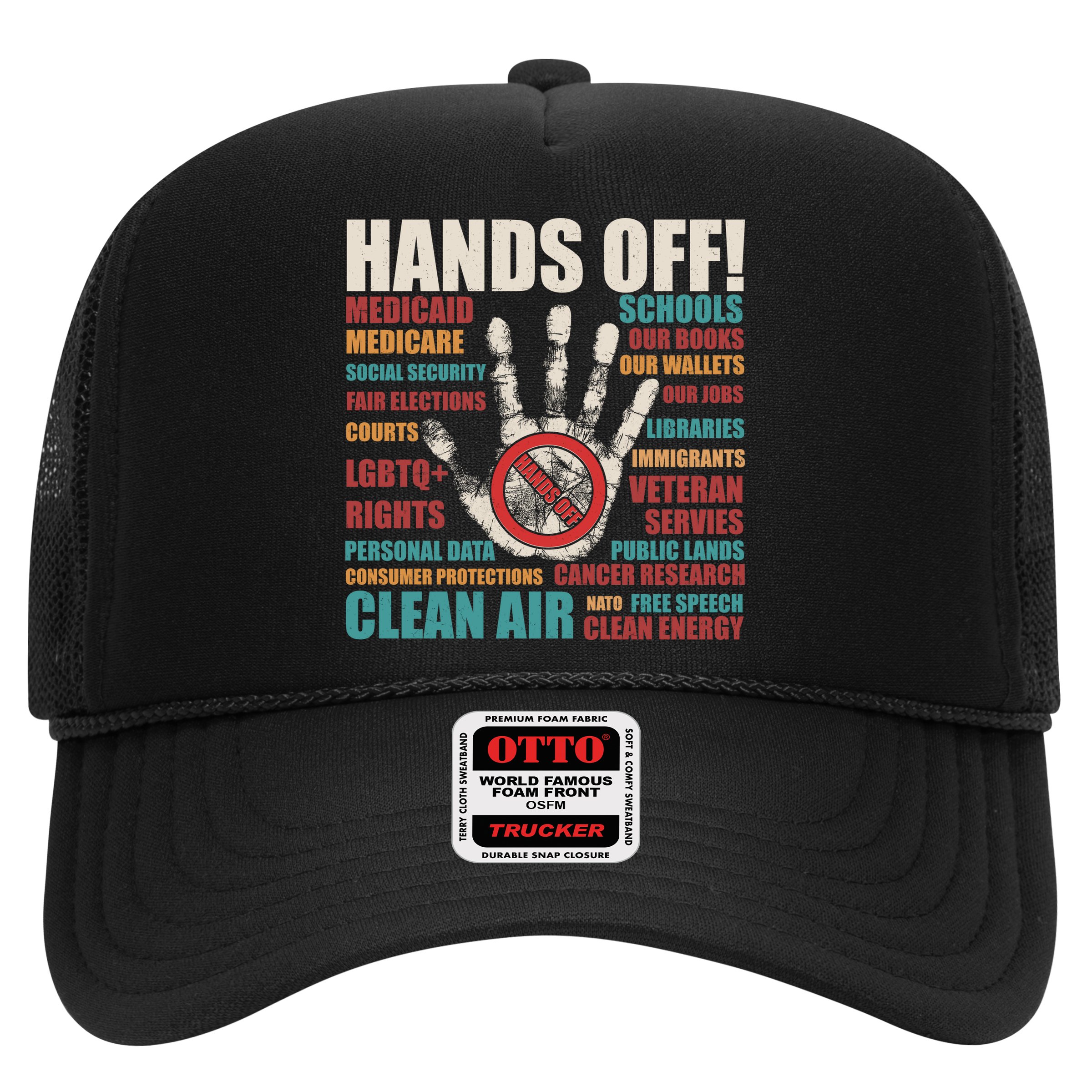 Resist Hands Off Protest Anti Trump Hat