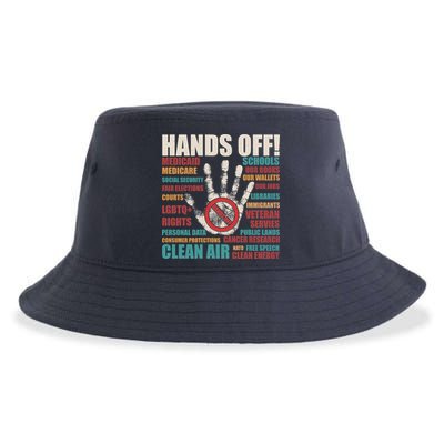 Resist Hands Off Protest Anti Trump Sustainable Bucket Hat