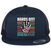 Resist Hands Off Protest Anti Trump Flatbill Hat