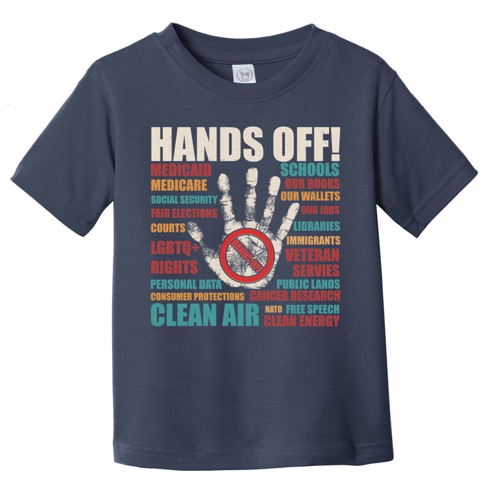 Resist Hands Off Protest Anti Trump Toddler T-Shirt