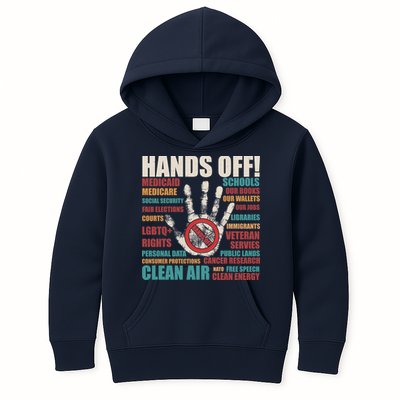 Resist Hands Off Protest Anti Trump Kids Hoodie