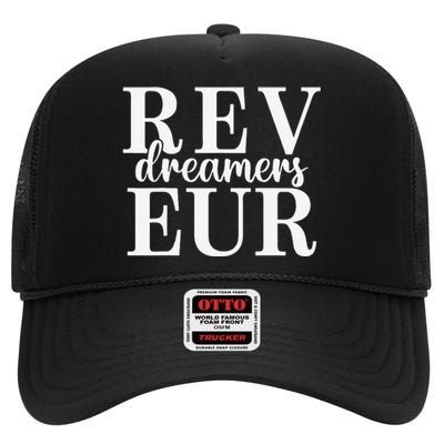 Reveur House Of Dreamers Rca Houses Dreamer School Spirit High Crown Mesh Back Trucker Hat