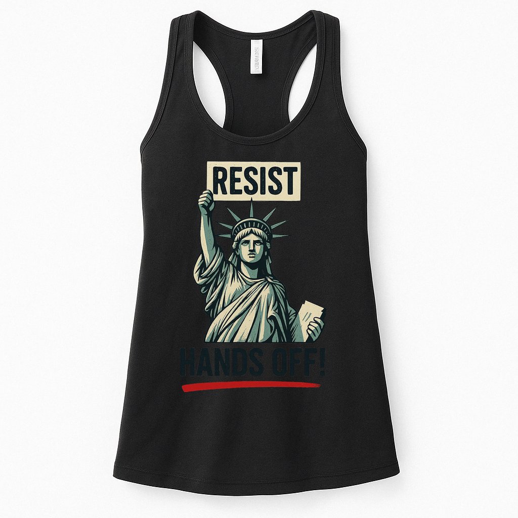 Resist Hands Off Womens Tank Top