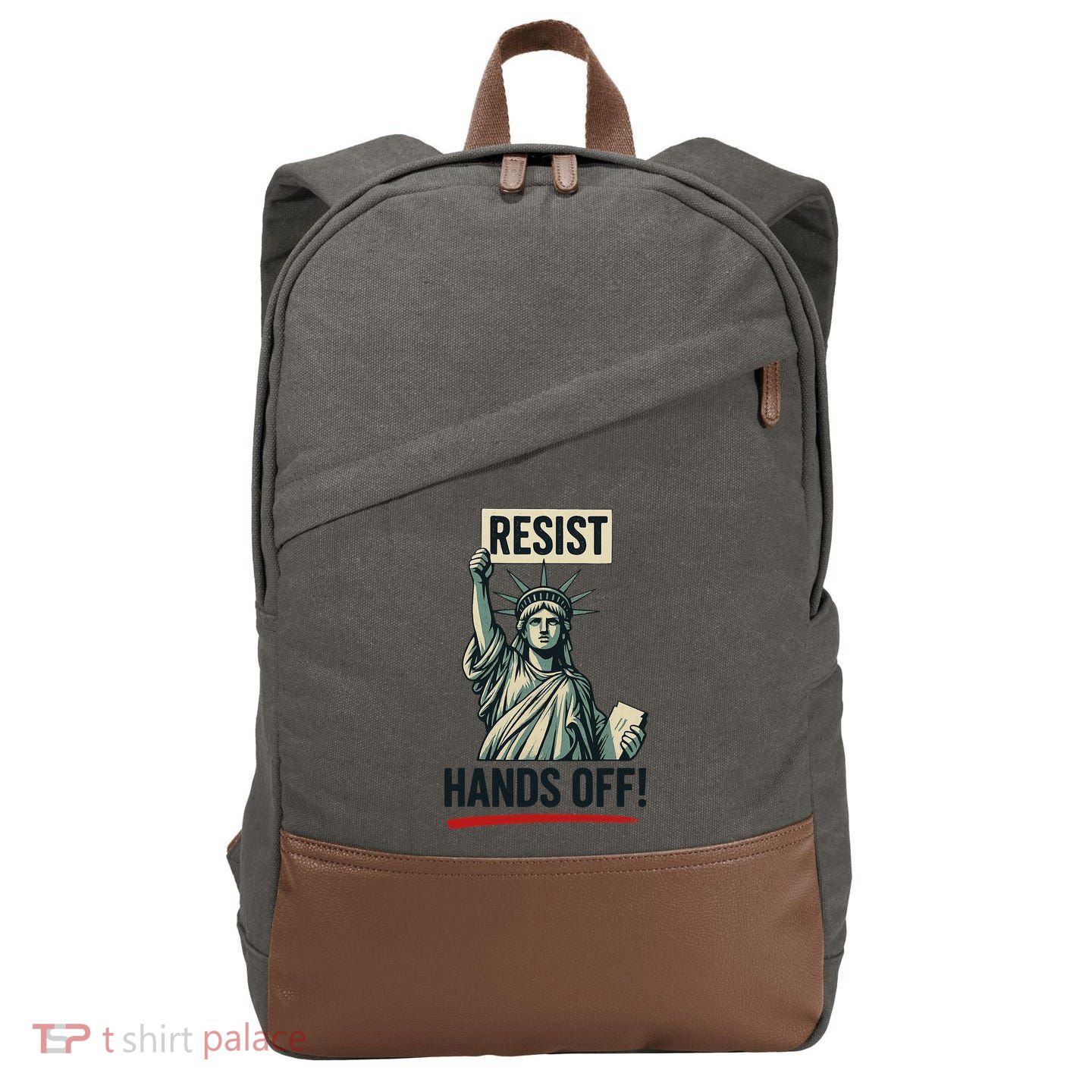 Resist Hands Off Cotton Canvas Backpack