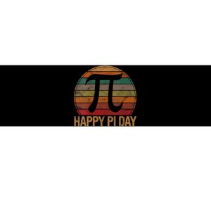 Retro Happy Pi Day Sunset Gift Math Teacher Geek Pi Day Bumper Sticker