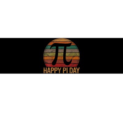 Retro Happy Pi Day Sunset Gift Math Teacher Geek Pi Day Bumper Sticker