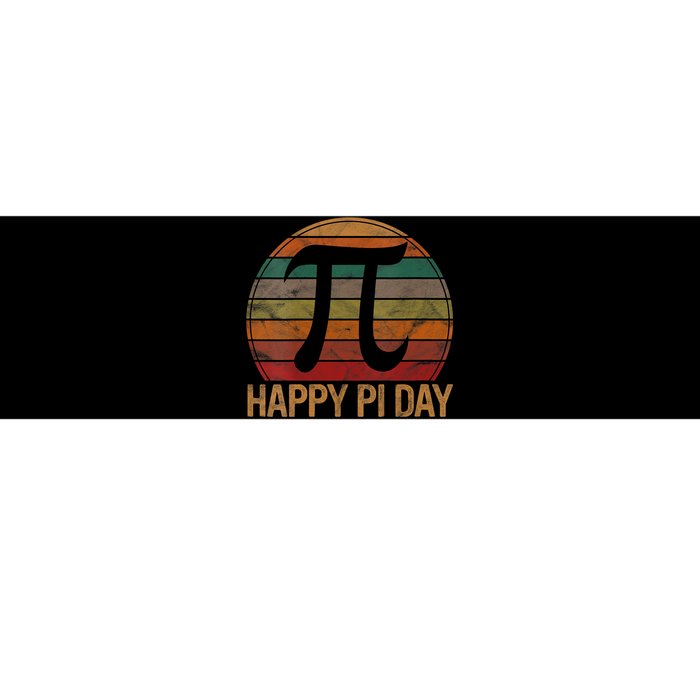 Retro Happy Pi Day Sunset Gift Math Teacher Geek Pi Day Bumper Sticker