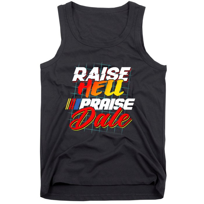 Raise Hell Praise Dale Retro Vintage Fathers Day Gift Tank Top