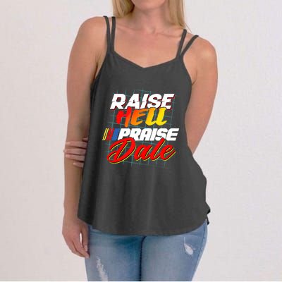 Raise Hell Praise Dale Retro Vintage Fathers Day Gift Women's Strappy Tank