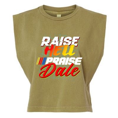 Raise Hell Praise Dale Retro Vintage Fathers Day Gift Garment-Dyed Women's Muscle Tee