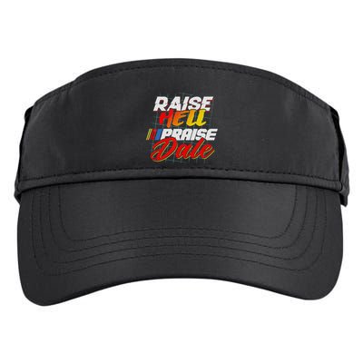 Raise Hell Praise Dale Retro Vintage Fathers Day Adult Drive Performance Visor