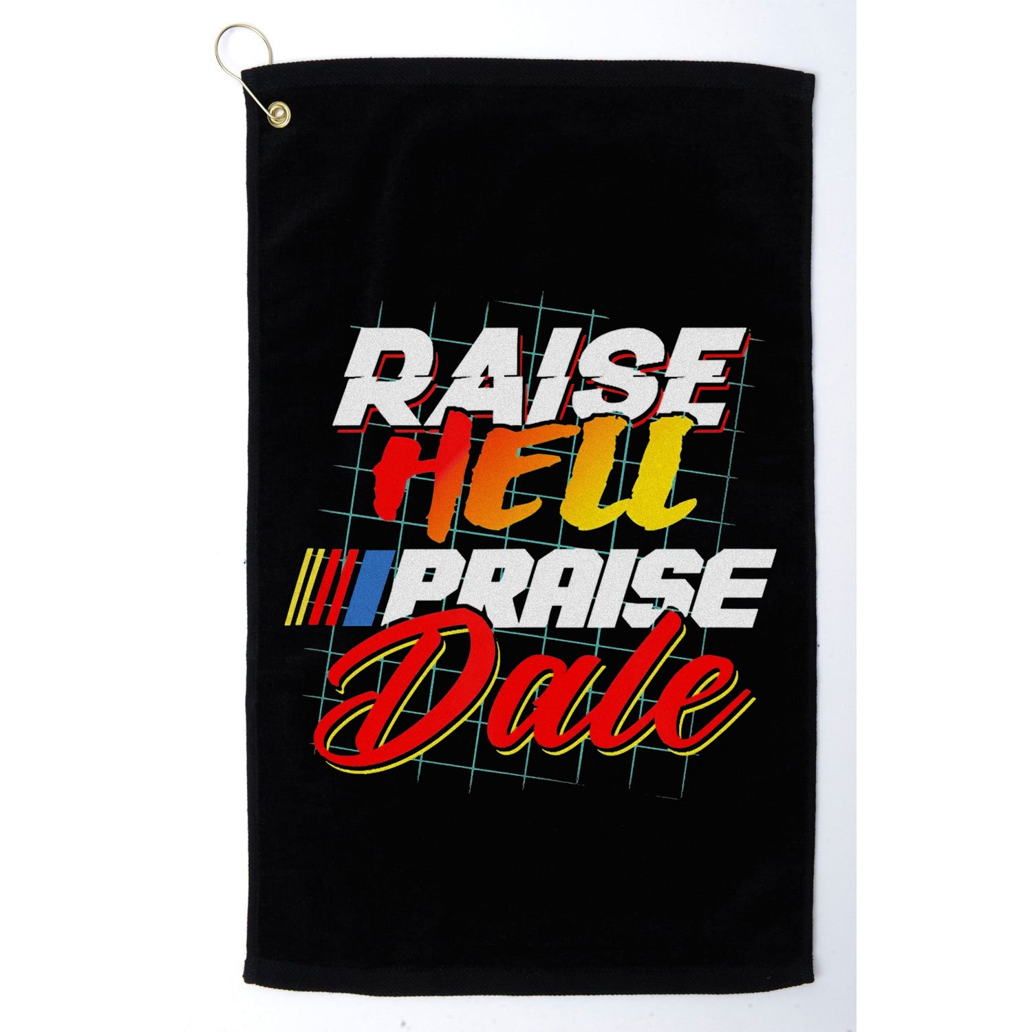 Raise Hell Praise Dale Retro Vintage Fathers Day Golf Towel