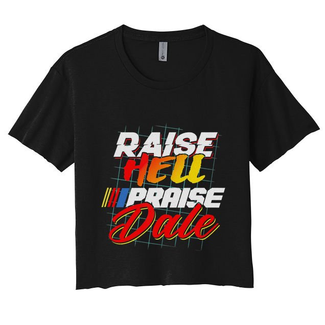 Raise Hell Praise Dale Retro Vintage Fathers Day Crop Top