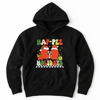 Retro Hap Pee Holidays Christmas Dialysis Nurse Kidney Nurse Hoodie