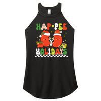 Retro Hap Pee Holidays Christmas Dialysis Nurse Kidney Nurse Women's Perfect Tri Rocker Tank