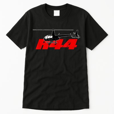 R44 Helicopter Pilot Aviation R44 Helicopter Tall T-Shirt