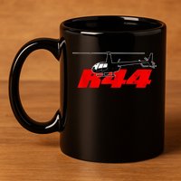 R44 Helicopter Pilot Aviation R44 Helicopter 11oz C Handle Ceramic Mug