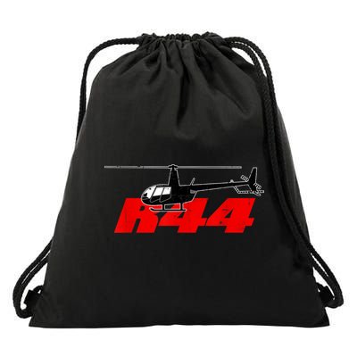 R44 Helicopter Pilot Aviation R44 Helicopter Drawstring Bag
