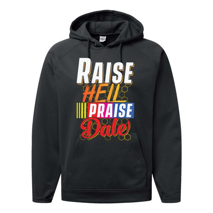 Raise Hell Praise Dale Vintage Performance Fleece Hoodie