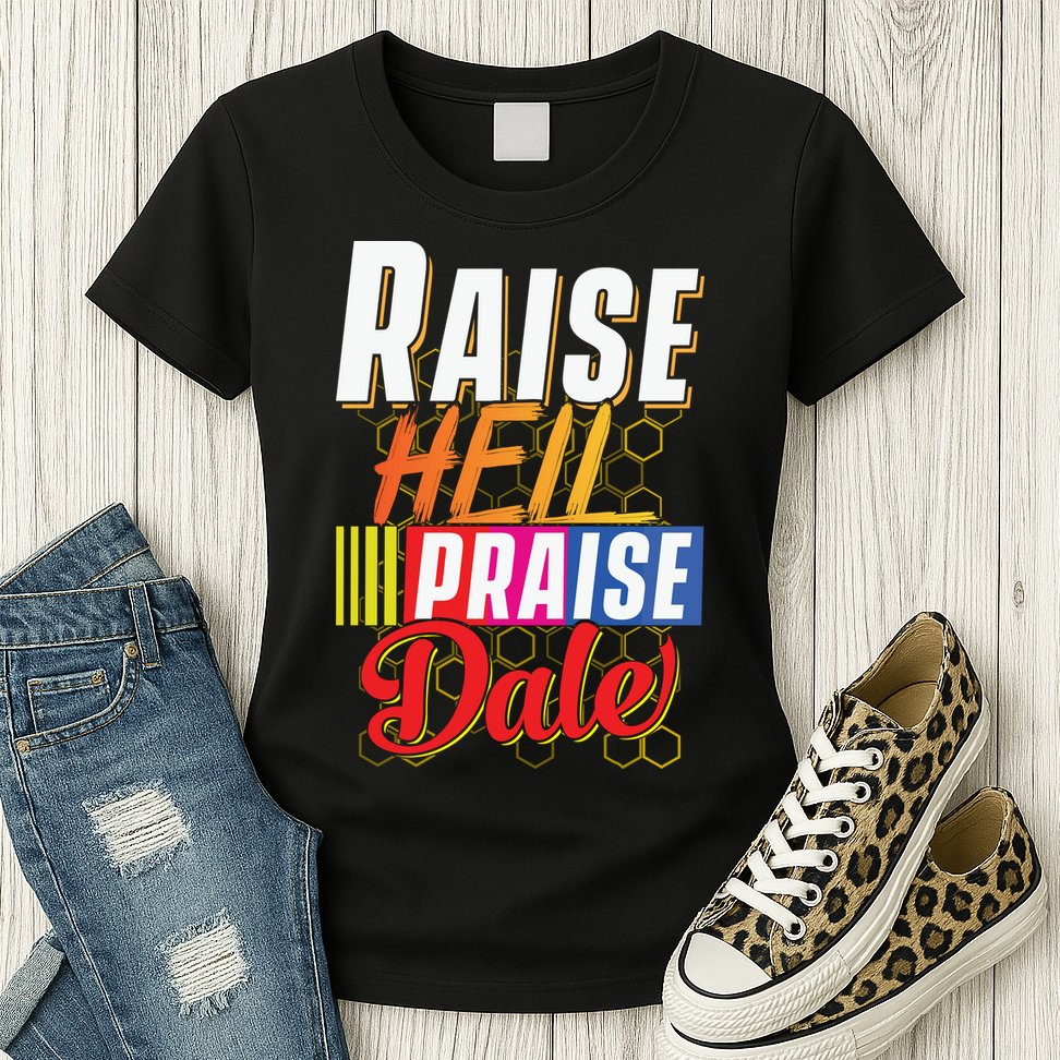 Raise Hell Praise Dale Vintage Womens T-Shirt