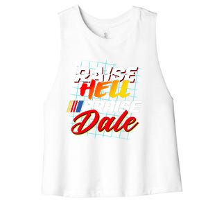 Raise Hell Praise Dale Women's Racerback Cropped Tank