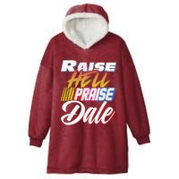 Raise Hell Praise Dale Retro Vintage Hooded Wearable Blanket