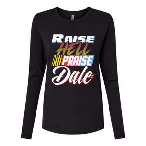 Raise Hell Praise Dale Retro Womens Cotton Relaxed Long Sleeve T-Shirt