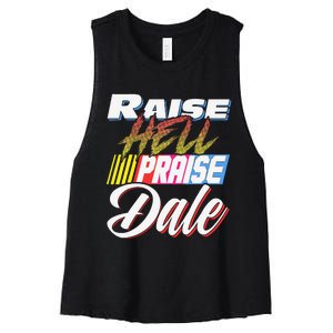 Raise Hell Praise Dale Retro Women's Racerback Cropped Tank