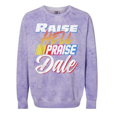 Raise Hell Praise Dale Retro Vintage Colorblast Crewneck Sweatshirt