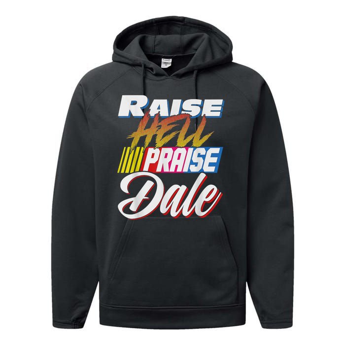 Raise Hell Praise Dale Retro Vintage Performance Fleece Hoodie