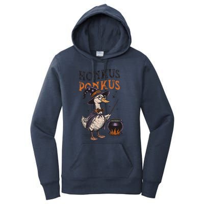 Retro Honkus Ponkus Duck Witch Funny Duck Women's Pullover Hoodie