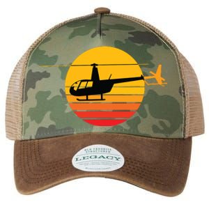 R44 Helicopter Pilot Aviation R44 Helicopter Legacy Tie Dye Trucker Hat