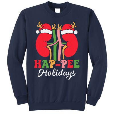 Retro Hap Pee Dialysis Kidney Nurse Santa Christmas Party Sweatshirt